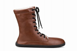 Botas de Invierno Ahinsa Jaya Barefoot Mujer Marrones | PBQ5664YQ