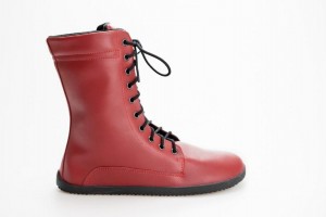 Botas de Invierno Ahinsa Jaya Barefoot Mujer Burdeos | QXW1973FH