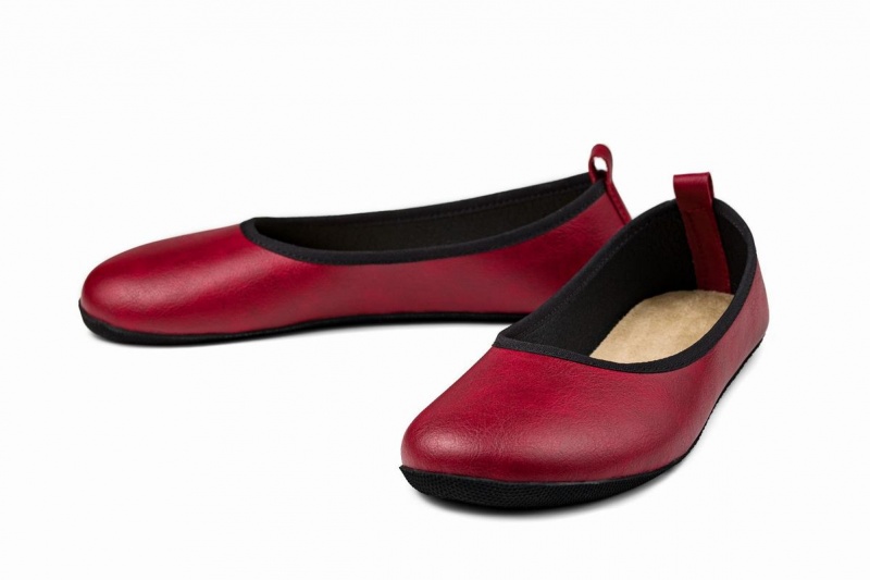 Ballerinas Ahinsa Ananda Narrow Barefoot Mujer Burdeos | AER4629TO