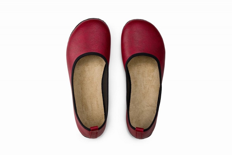 Ballerinas Ahinsa Ananda Narrow Barefoot Mujer Burdeos | AER4629TO