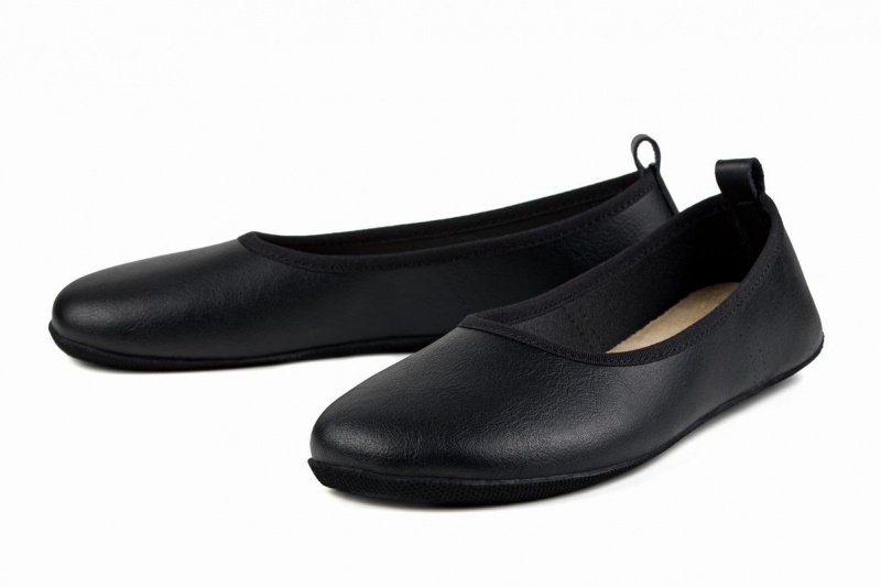 Ballerinas Ahinsa Ananda Narrow Barefoot Mujer Negras | MDW5857CT