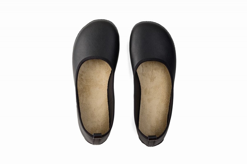 Ballerinas Ahinsa Ananda Narrow Barefoot Mujer Negras | MDW5857CT