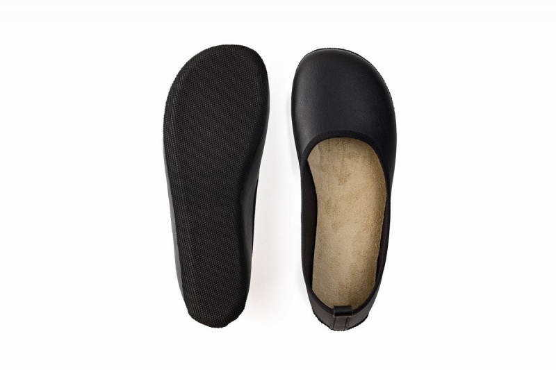 Ballerinas Ahinsa Ananda Narrow Barefoot Mujer Negras | MDW5857CT