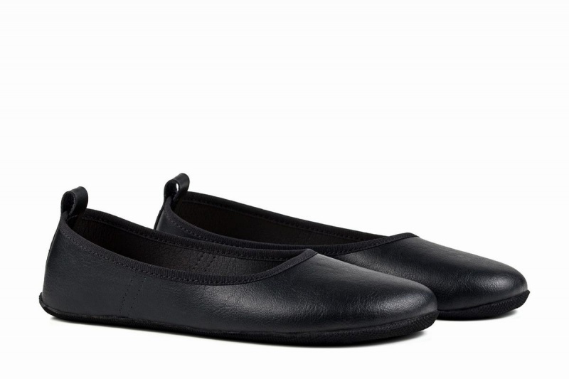 Ballerinas Ahinsa Ananda Narrow Barefoot Mujer Negras | MDW5857CT