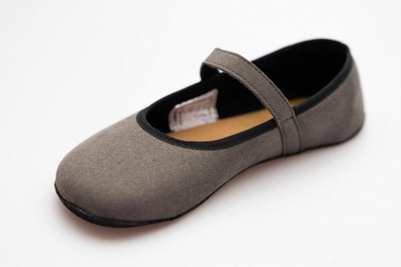 Ballerinas Ahinsa Ananda Suede Barefoot Mujer Gris | ZBG435KW