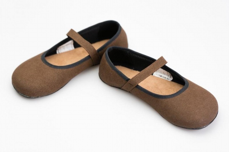 Ballerinas Ahinsa Ananda Suede Barefoot Mujer Marrones | UVJ6976MI