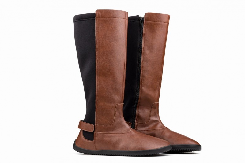 Botas Altas Ahinsa Barefoot Mujer Marrones | LWV1387BB