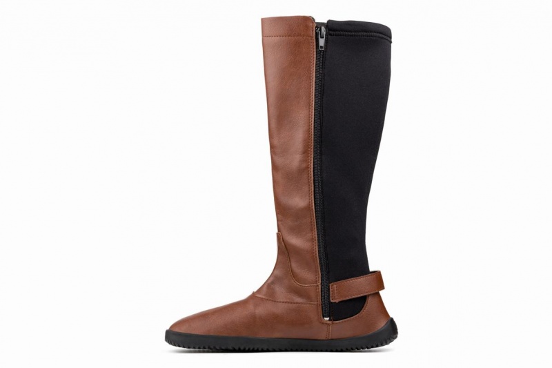 Botas Altas Ahinsa Barefoot Mujer Marrones | LWV1387BB