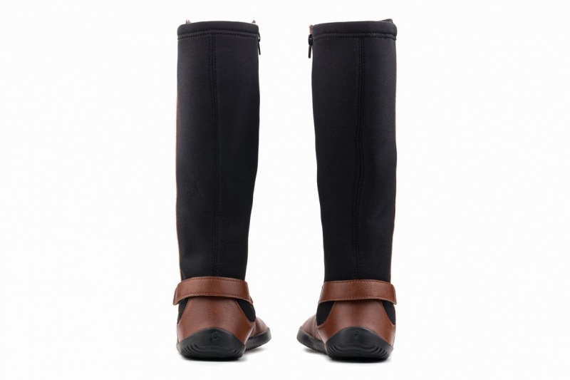 Botas Altas Ahinsa Barefoot Mujer Marrones | LWV1387BB