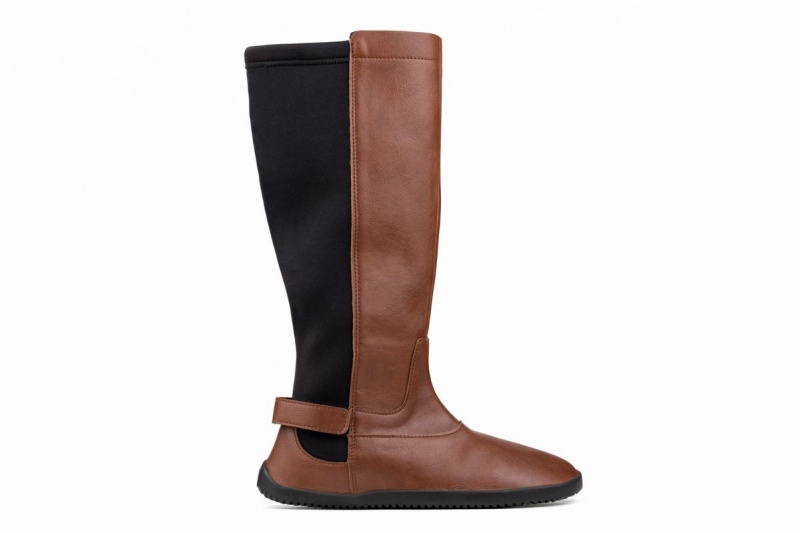 Botas Altas Ahinsa Barefoot Mujer Marrones | LWV1387BB