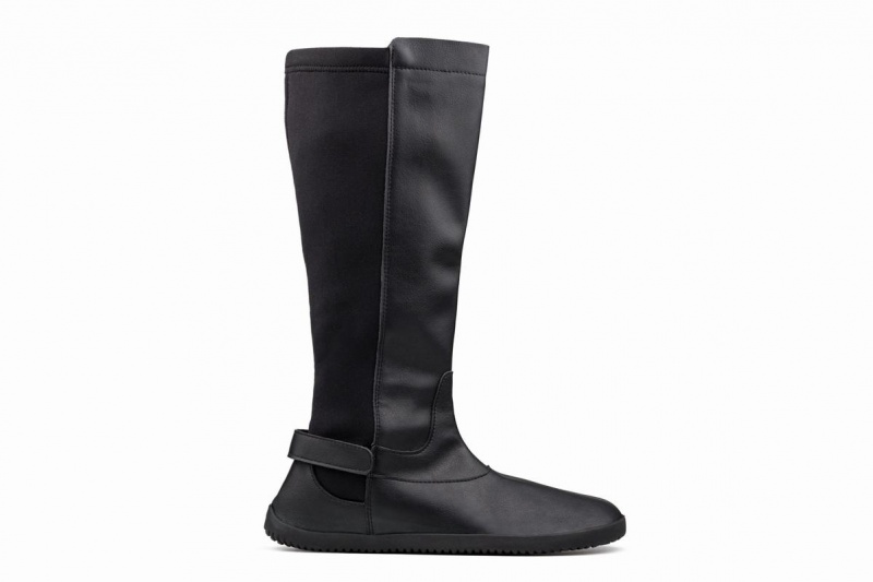 Botas Altas Ahinsa Barefoot Mujer Negras | OXL3388WM