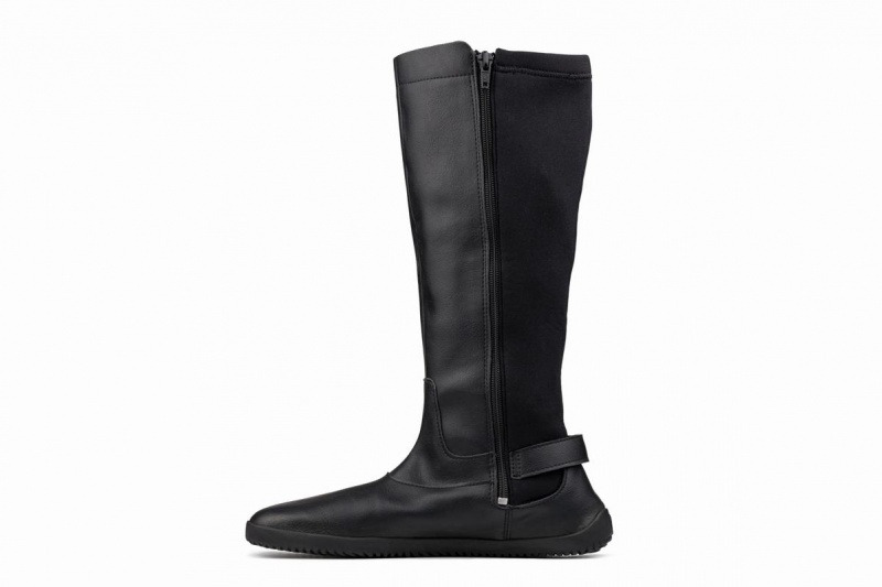 Botas Altas Ahinsa Barefoot Mujer Negras | OXL3388WM