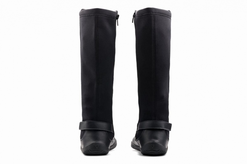 Botas Altas Ahinsa Barefoot Mujer Negras | OXL3388WM