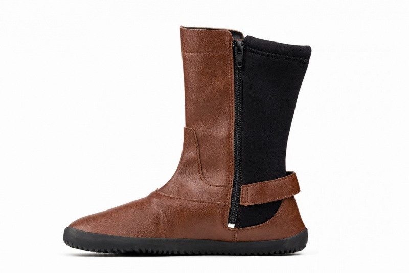 Botas Media Pierna Ahinsa Barefoot Mujer Marrones | EJV5666PE