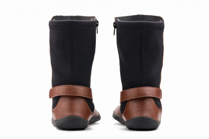 Botas Media Pierna Ahinsa Barefoot Mujer Marrones | EJV5666PE