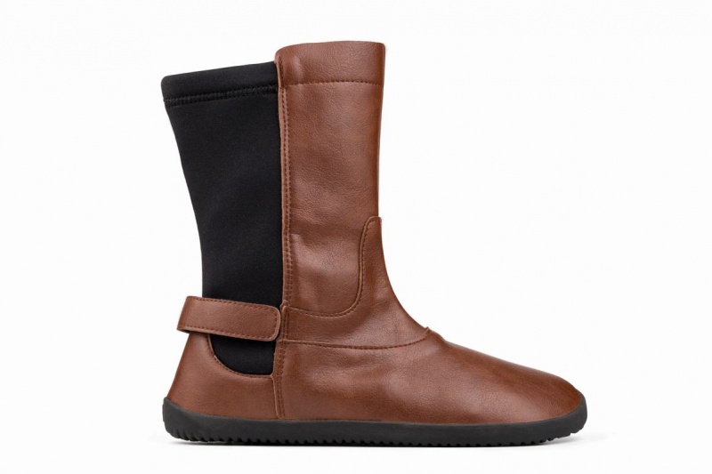 Botas Media Pierna Ahinsa Barefoot Mujer Marrones | EJV5666PE