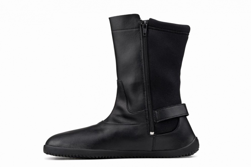 Botas Media Pierna Ahinsa Barefoot Mujer Negras | VOJ4781RX