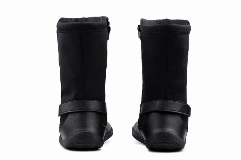 Botas Media Pierna Ahinsa Barefoot Mujer Negras | VOJ4781RX