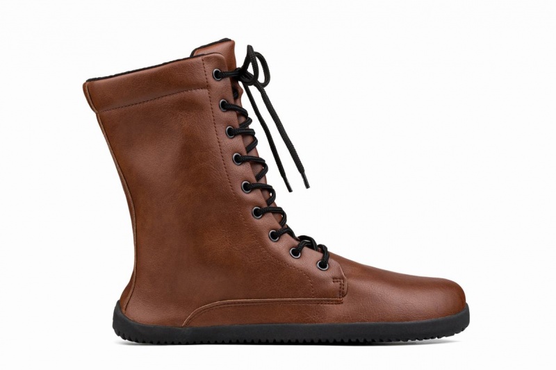 Botas de Invierno Ahinsa Jaya Barefoot Hombre Marrones Claro | DJN7389PX