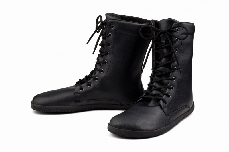 Botas de Invierno Ahinsa Jaya Barefoot Hombre Negras | EEP4591QP