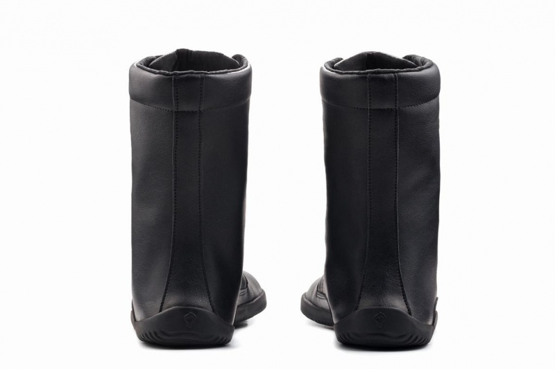 Botas de Invierno Ahinsa Jaya Barefoot Hombre Negras | EEP4591QP