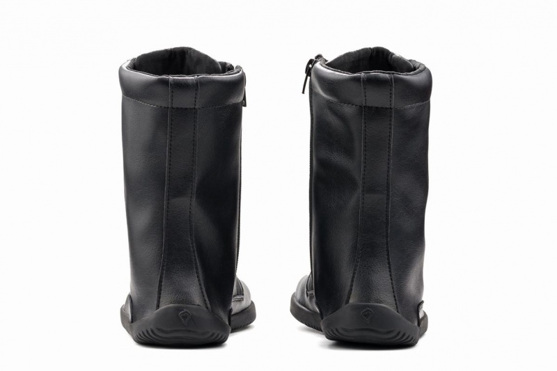 Botas de Invierno Ahinsa Jaya Zip-up Barefoot Mujer Negras | ESN7518MZ