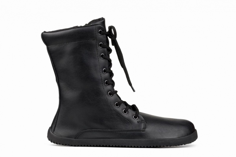 Botas de Invierno Ahinsa Jaya Zip-up Barefoot Mujer Negras | ESN7518MZ