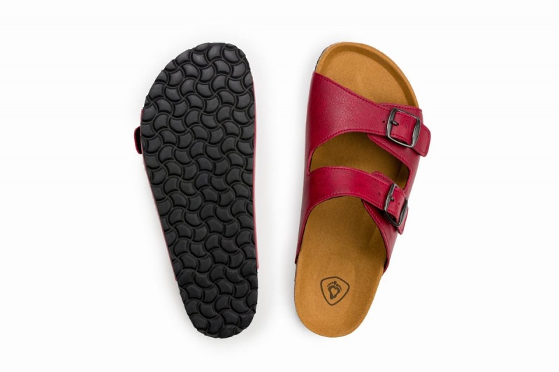 Sandalias Ahinsa Barefoot Hombre Burdeos | THV3663EQ