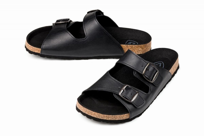 Sandalias Ahinsa Barefoot Hombre Negras | JOU7180AM