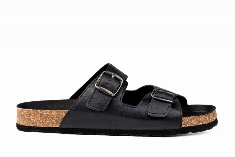 Sandalias Ahinsa Barefoot Hombre Negras | JOU7180AM