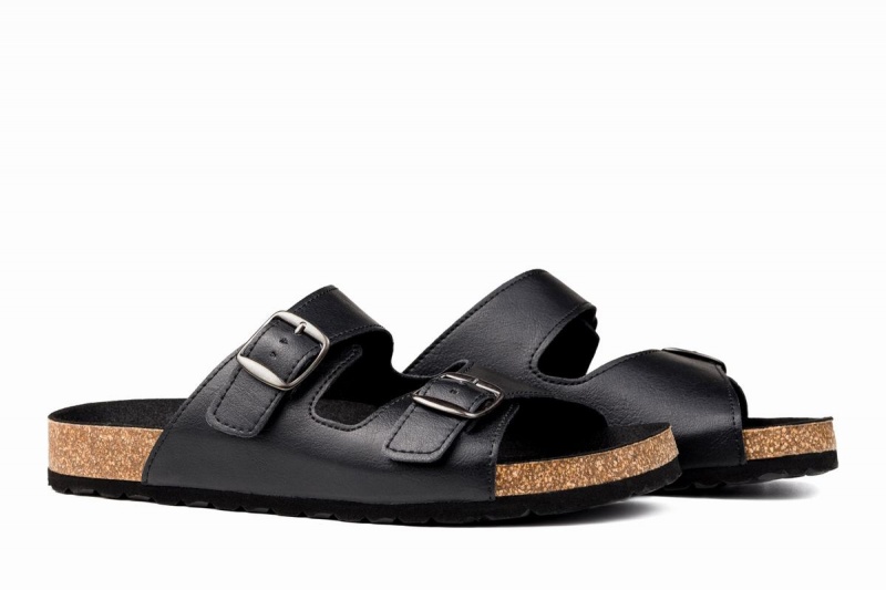 Sandalias Ahinsa Barefoot Hombre Negras | JOU7180AM