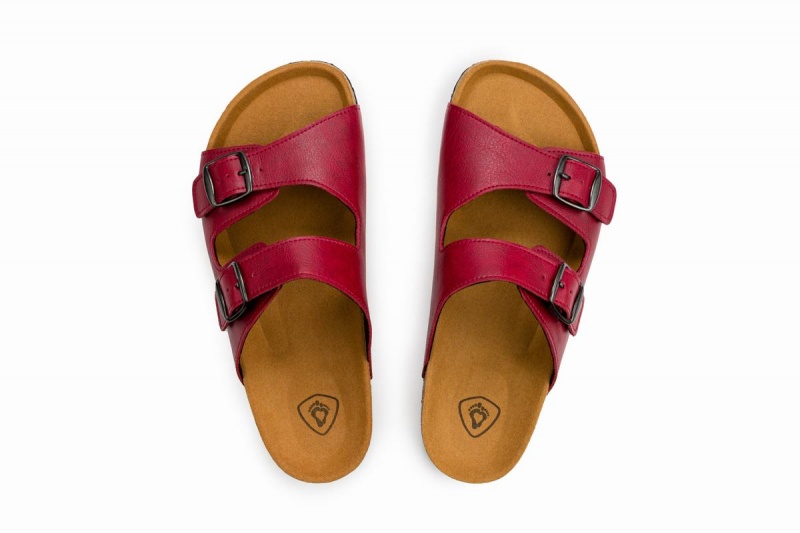 Sandalias Ahinsa Barefoot Mujer Burdeos | FQP261NL