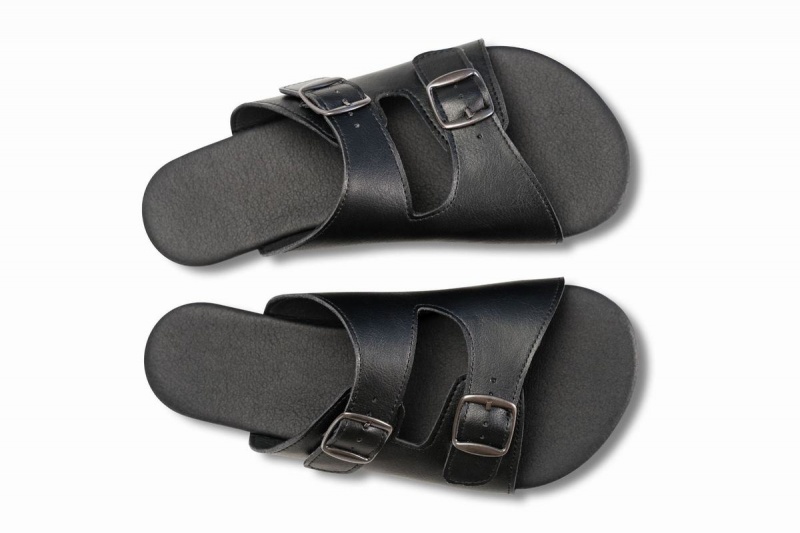 Sandalias Ahinsa Barefoot Mujer Negras | WKS8147TF