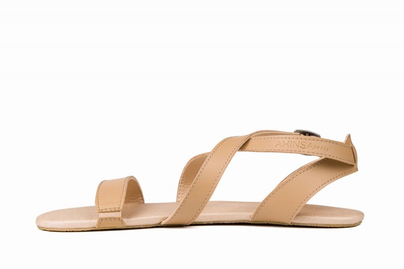 Sandalias Ahinsa Hava Barefoot Mujer Beige | ZHJ6859DD