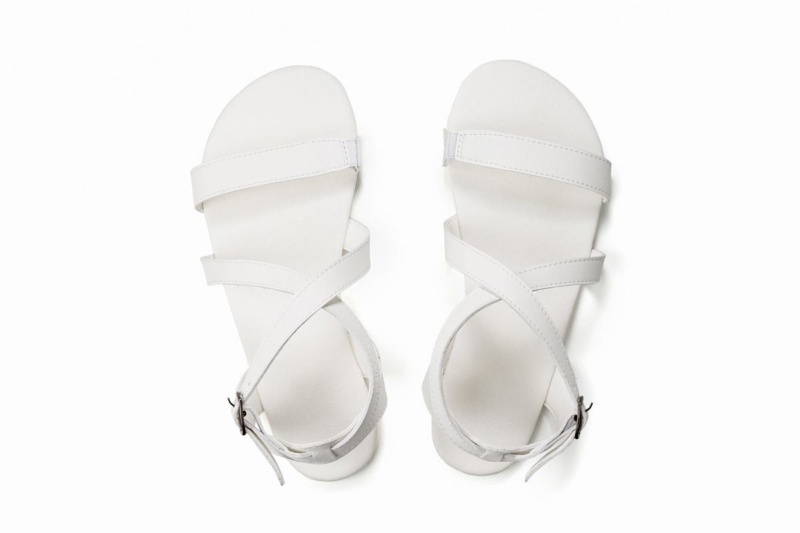 Sandalias Ahinsa Hava Barefoot Mujer Blancas | NEO7960YE