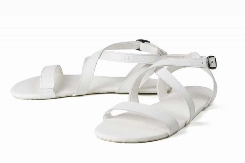 Sandalias Ahinsa Hava Barefoot Mujer Blancas | NEO7960YE