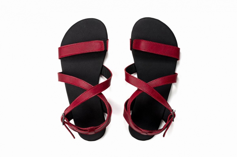 Sandalias Ahinsa Hava Barefoot Mujer Burdeos | AUH5219BD