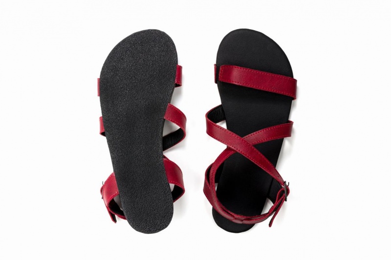 Sandalias Ahinsa Hava Barefoot Mujer Burdeos | AUH5219BD