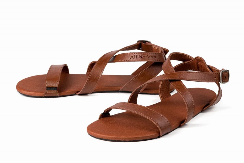 Sandalias Ahinsa Hava Barefoot Mujer Marrones | CQM2141WG