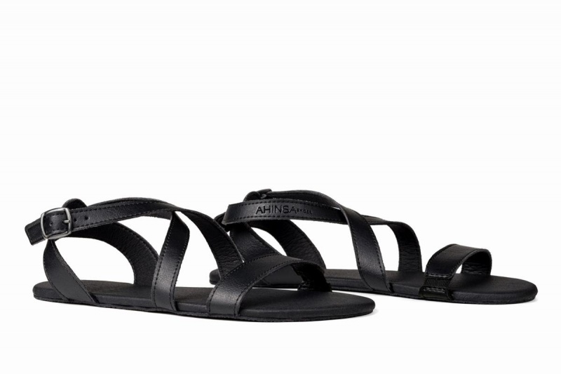 Sandalias Ahinsa Hava Barefoot Mujer Negras | EAM5846DL