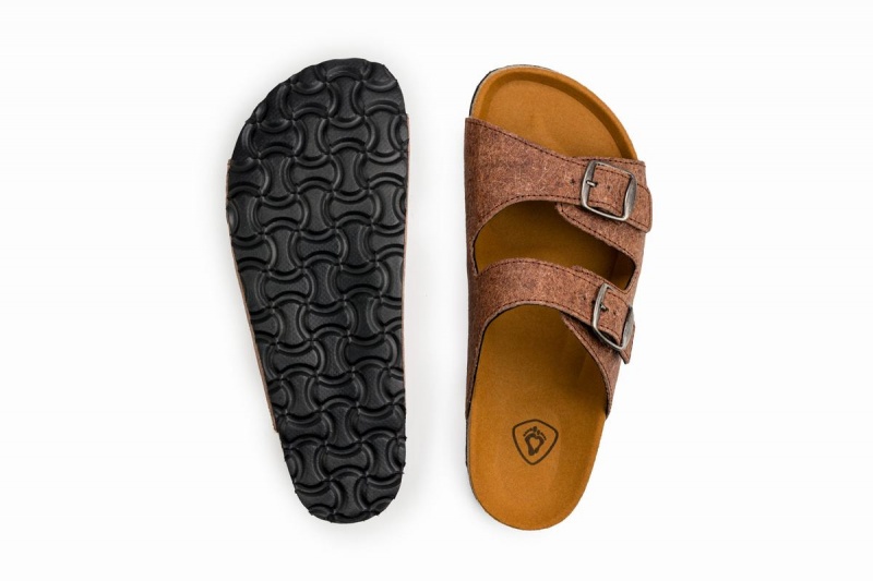 Sandalias Ahinsa Malai Barefoot Hombre Marrones | ZNA9594KR