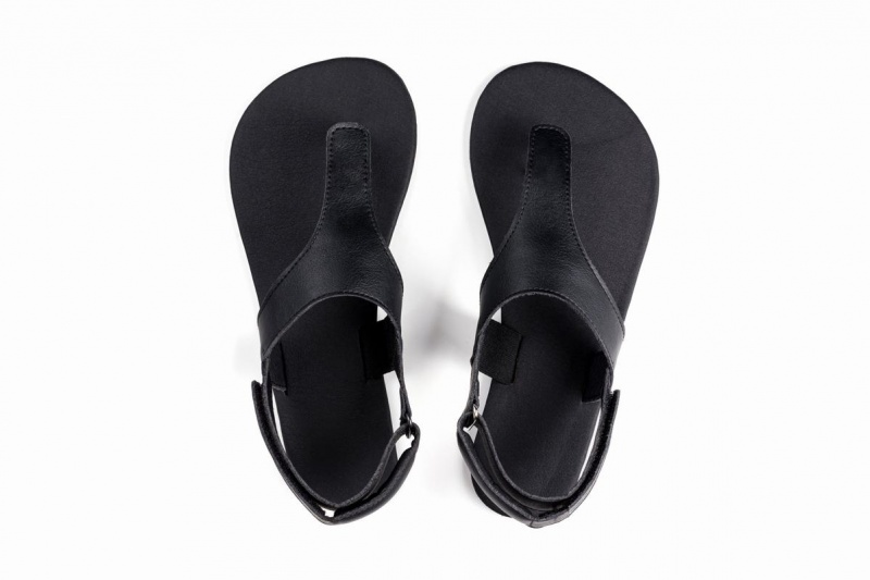 Sandalias Ahinsa Simple Barefoot Hombre Negras | IJM6433UZ