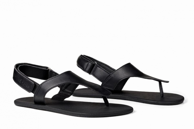 Sandalias Ahinsa Simple Barefoot Hombre Negras | IJM6433UZ