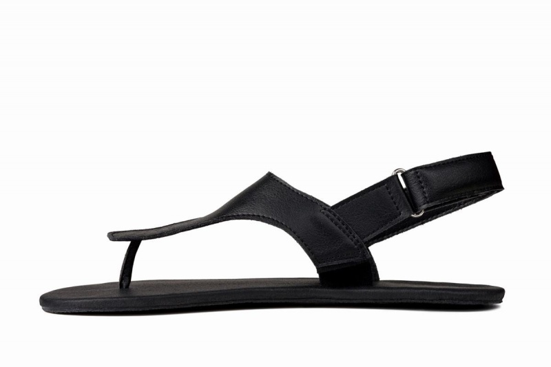 Sandalias Ahinsa Simple Barefoot Hombre Negras | IJM6433UZ