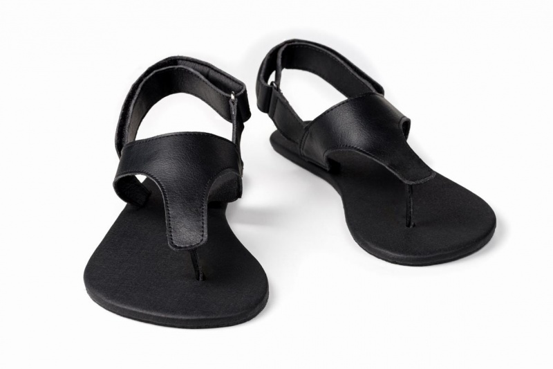 Sandalias Ahinsa Simple Barefoot Hombre Negras | IJM6433UZ