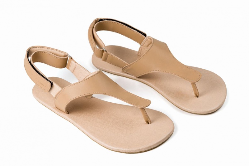 Sandalias Ahinsa Simple Barefoot Hombre Beige | USS1465SA