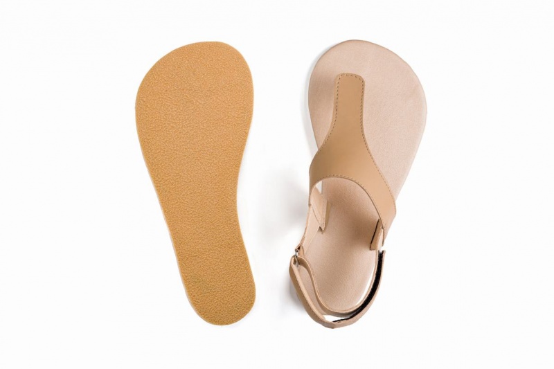 Sandalias Ahinsa Simple Barefoot Hombre Beige | USS1465SA