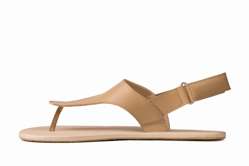 Sandalias Ahinsa Simple Barefoot Mujer Beige | AKD8655DG