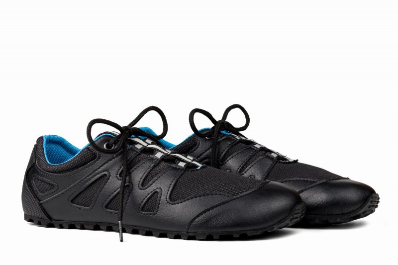 Zapatillas Running Ahinsa Chitra Trek&trail Barefoot Hombre Azules Negras | COA8754BU