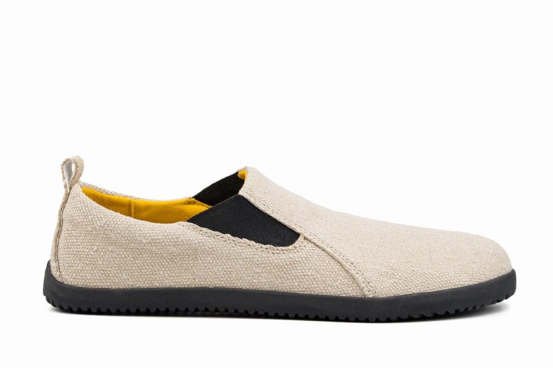 Zapatillas Sin Cordones Ahinsa Hemp Barefoot Mujer Beige | VZG8886PS